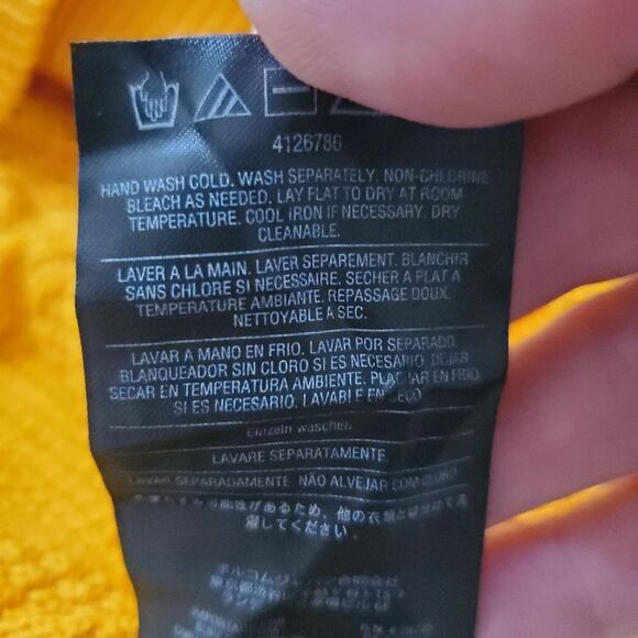 ✨ VOLCOM ✨ Cable Bodied Boxy Fit Crew Neck Sweater - [XXL, Mustard Gold] - Picture 14 of 14